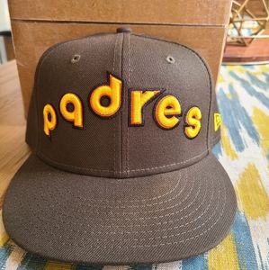 San Diego Padres Hat New Era 59Fifty Brown And Gold
